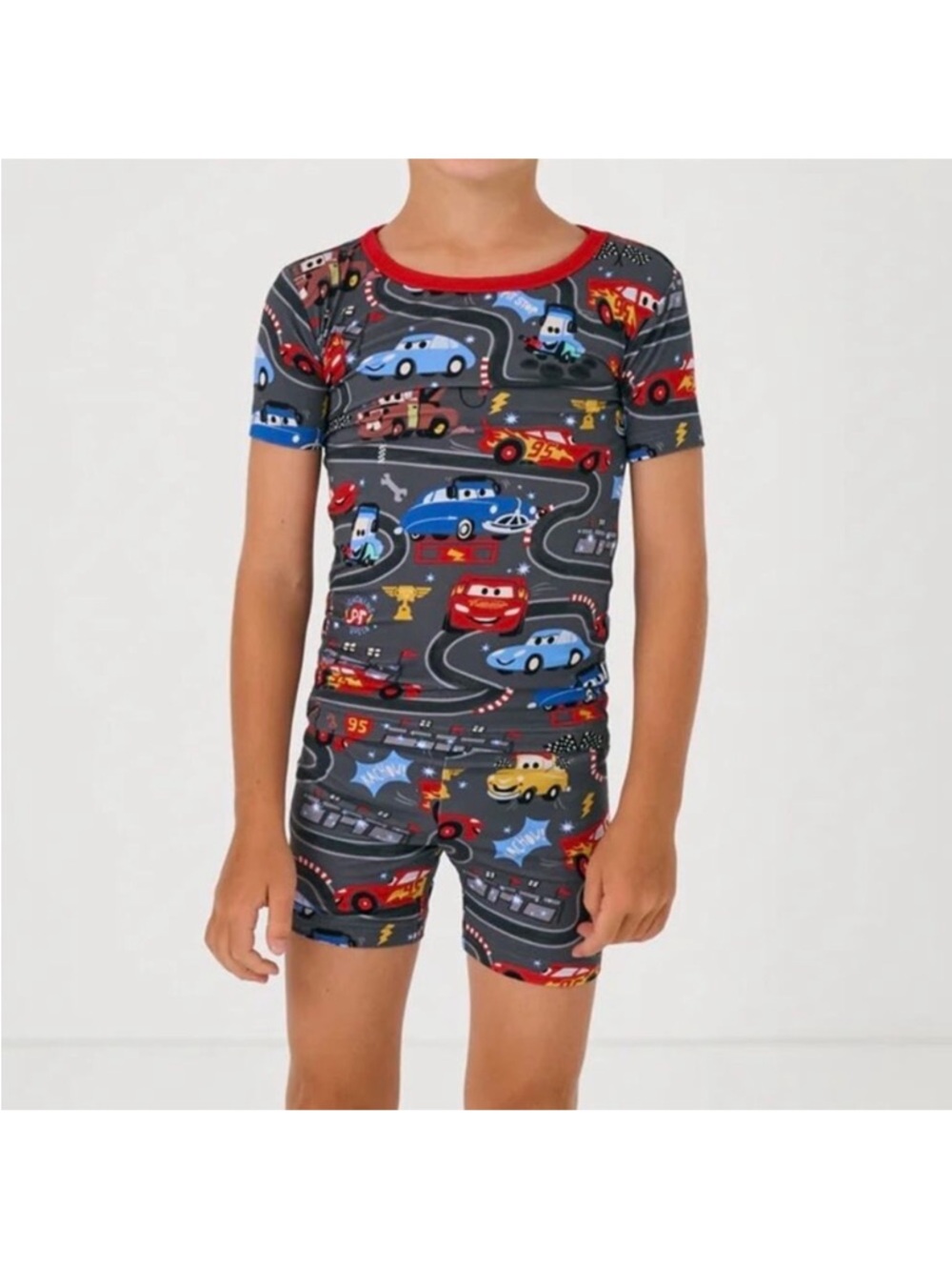 NWT Little Sleepies Pixar Cars Piston Cup Two-Piece Pajama Set - Size: 9/10
